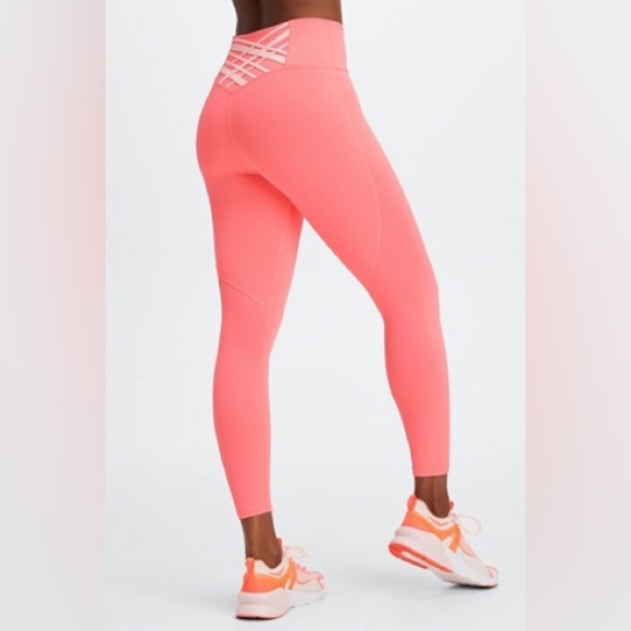 *NWT* Fabletics Boost PowerHold® High-Waisted 7/8 Legging - Sorbet/Seashell - Picture 1 of 7